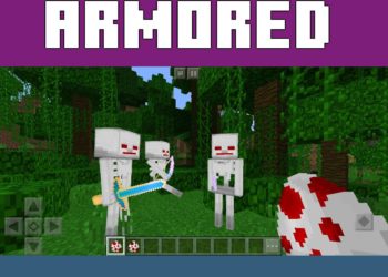 Armored Skeletons from Skeleton Mod for Minecraft PE