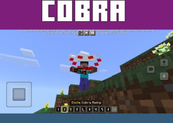 Cobra Rising from Emotes Mod for Minecraft PE