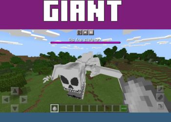Giant Creature from Skeleton Mod for Minecraft PE