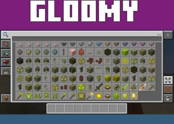 Inventory from Gloomy Mod for Minecraft PE