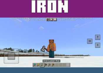 Iron Lumber from Axe Mod for Minecraft PE