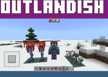 Outlandish Plants from Void Mod for Minecraft PE