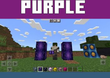 Purple Blocks from Block Fun Mod for Minecraft PE
