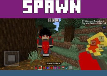 Spawn Madara from Madara Mod for Minecraft PE