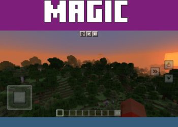 Magic Sunset from Prizma Shader for Minecraft PE