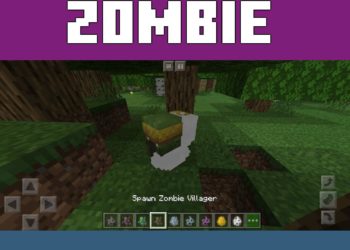 Zombie Villager from Skibidi Toilet Texture Pack for Minecraft PE