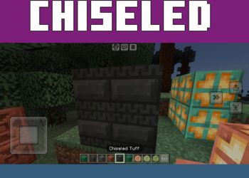 Chiseled Tuff from New Update 1.21 Mod for Minecraft PE