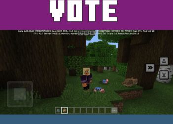 Vote Mob from Minecraft Live Mod for Minecraft PE