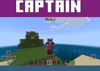 Captain America from USA Texture Pack for Minecraft PE