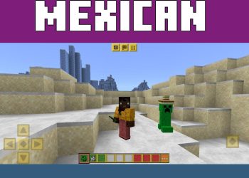 Creeper from Mexican Texture Pack for Minecraft PE