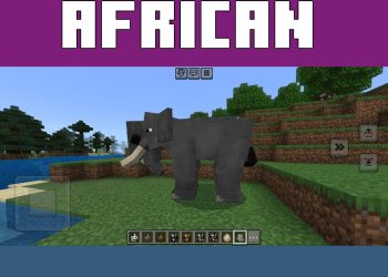 Elephant from Africa Mod for Minecraft PE