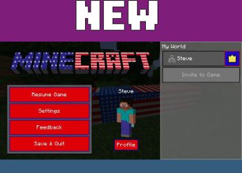 Interface from USA Texture Pack for Minecraft PE