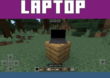 Laptop from Thailand Mod for Minecraft PE