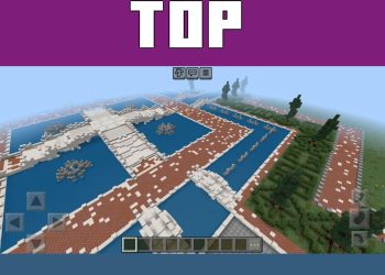 Top View from India Map for Minecraft PE