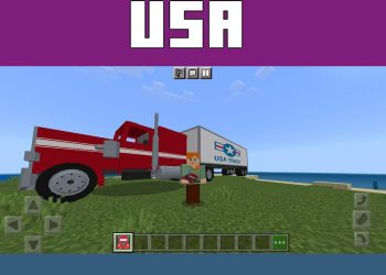 Truck from USA Mod for Minecraft PE