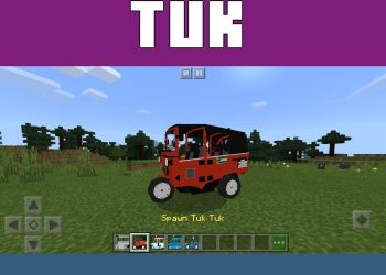Tuk Tuk from Indonesia Mod for Minecraft PE