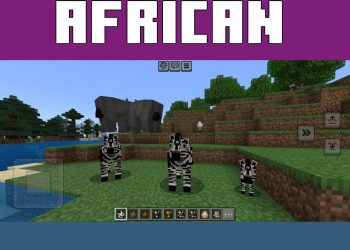 Zebra from Africa Mod for Minecraft PE