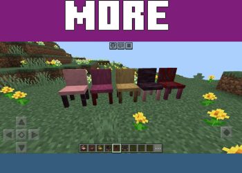 Chairs from Mr CrayFish Furniture Mod for Minecraft PE