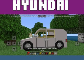 Hyunday from Simple Vehicles Mod for Minecraft PE