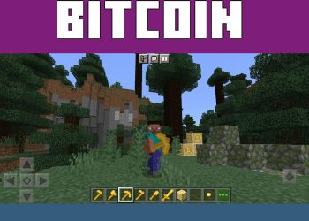 Pickaxe from Bitcoin Mod for Minecraft PE