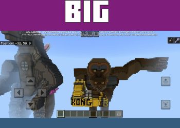 Statue from Godzilla x Kong Map for Minecraft PE