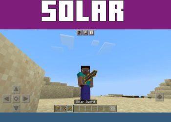 Sword from Solar Tools Mod for Minecraft PE