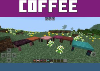 Tables from Mr CrayFish Furniture Mod for Minecraft PE
