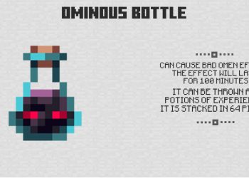 Ominous Bottle from Minecraft PE 1.21