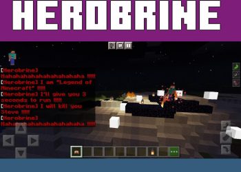 Attack from Herobrine 2 Mod for Minecraft PE