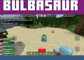 Bulbasaur from Pokemon 2 Mod for Minecraft PE
