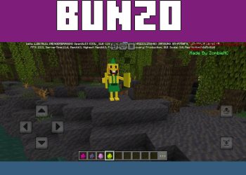 Bunzo Bunny from Huggy Wuggy 2 Mod for Minecraft PE