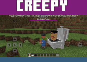 Creepy Creature from Skibidi Toilet 2 Mod for Minecraft PE