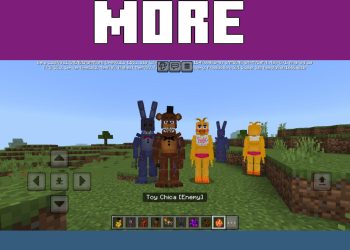 Enemies from FNAF 2 Mod for Minecraft PE