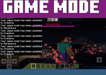 Game Mode from Herobrine 2 Mod for Minecraft PE