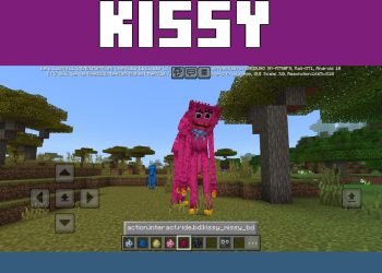 Kissy Missy from Huggy Wuggy 3 Mod for Minecraft PE