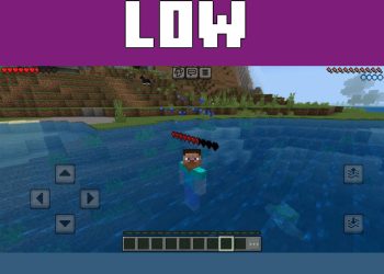 Low Level from Player Health Indicator Texture Pack for Minecraft PE