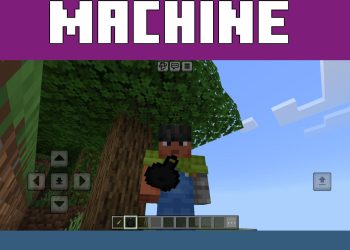 Machine Gun from Gun 2 Mod for Minecraft PE