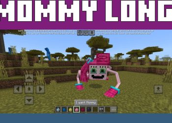 Mommy Long Legs from Huggy Wuggy 3 Mod for Minecraft PE