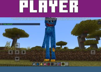 Player from Huggy Wuggy 3 Mod for Minecraft PE