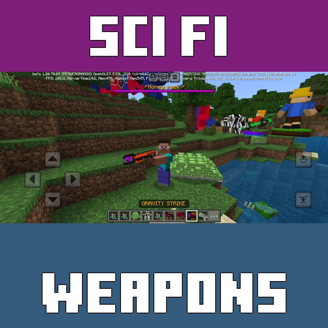 Download Sci-Fi Weapons Mod Minecraft Bedrock – Sci-Fi Weapons Mod