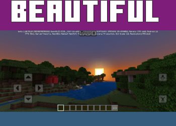Sunset from Dynamic Fog Mod for Minecraft PE