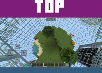 Top View from World in a Jar 2 Map for Minecraft PE