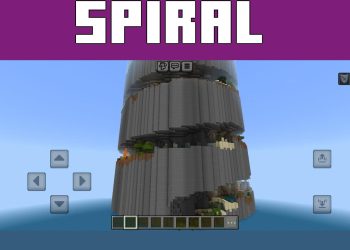 Tower from Spiral Parkour Map for Minecraft PE