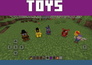 Toys from FNAF 2 Mod for Minecraft PE