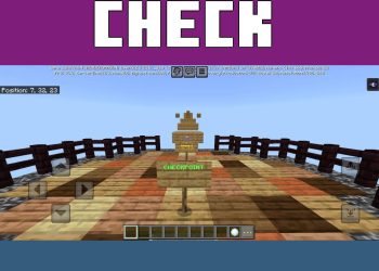 Checkpoint from Parkour Island Map for Minecraft PE
