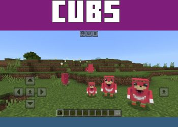 Cubs and Adults from Uganda Knuckles Mod for Minecraft PE