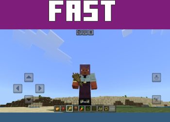 Fast Harvest from Edds Easy Harvest Mod for Minecraft PE
