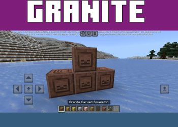 Granite Carved from Dextens Chiselry Mod for Minecraft PE