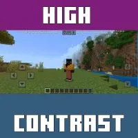 High Contrast Texture Pack for Minecraft PE