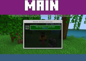 Menu from Storage Terminal Mod for Minecraft PE